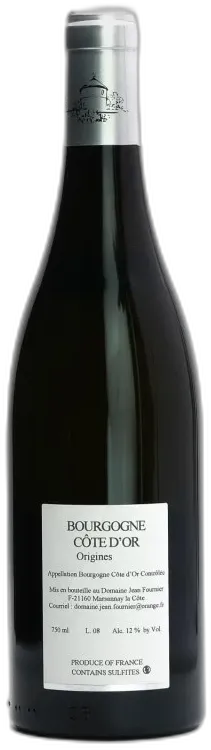 aperçu du vin Bourgogne Blanc Origines Fournier