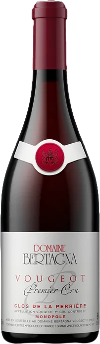 vue du vin Aoc Vougeot 1er Cru Clos de la Perrière Monopole Domaine Bertagna