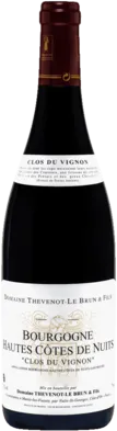 photo du vin Aoc Bourgogne Hautes Côtes de Nuits Clos du Vignon Domaine Thevenot le Brun