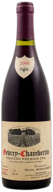capture du vin Henri Rebourseau Gevrey Chambertin 1er Cru "Fonteny" 2000