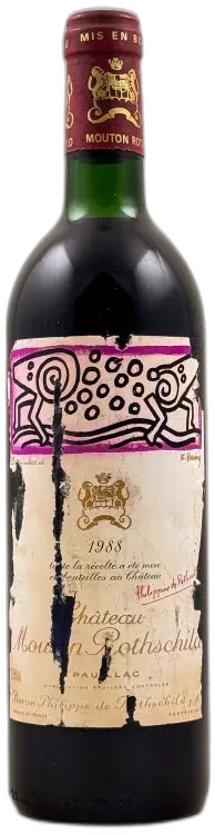 capture du vin Mouton Rothschild Pauillac 1988