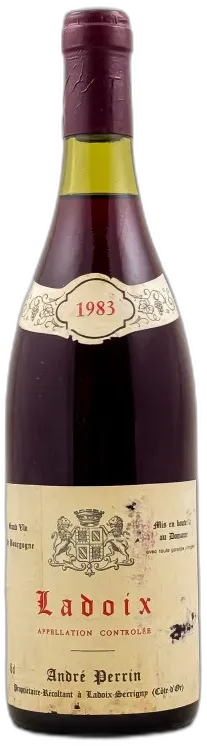 vue du vin André Perrin Ladoix 1983