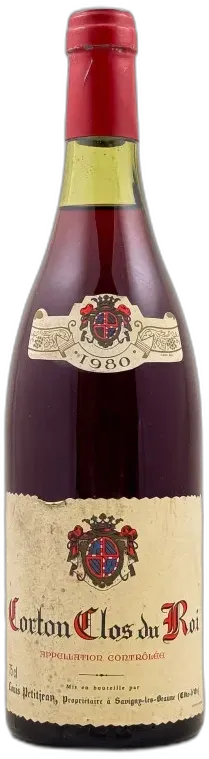 photo du vin Louis Petitjean Corton Clos du Roi 1980