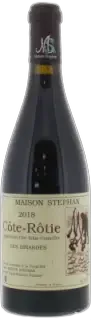vue du vin Cote-Rotie les Binardes 2018 Maison Stephan
