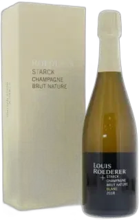 vue du vin Brut Nature Louis Roederer et Philippe Starck