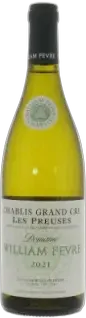 vue du vin Chablis Grand Cru les Preuses 2021 Domaine William Fèvre