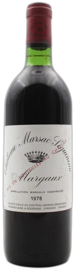 photo du vin Château Marsac Séguineau 1978