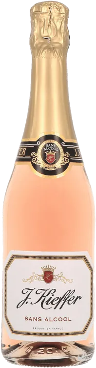 photo du vin J.Kieffer Sans Alcool, Non Mill, Boisson Gazéifiée Sans Alcool à Base de Jus de Raisin, Rosé