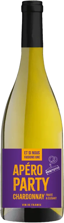 photo du vin et si Nous Faisions Une Apéro Party Chardonnay, Vin de France, Vin Blanc