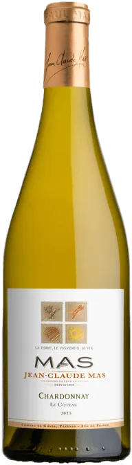 photo du vin Jean Claude Mas "le Coteau" Chardonnay, I.G.p Pays d’oc, Vin Blanc