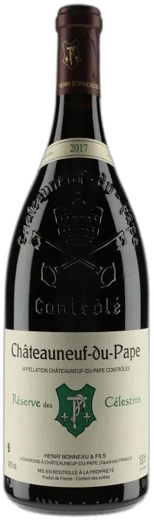 vue du vin Châteauneuf-du-Pape Réserve des Céléstins 2017