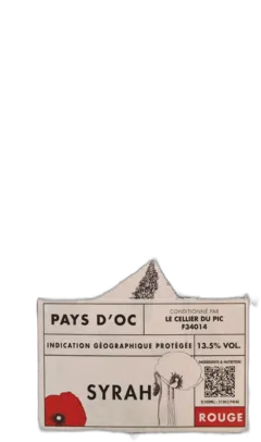 illustration du vin Bib Syrah Vin de Pays d’oc Assas "le Cellier du Pic"