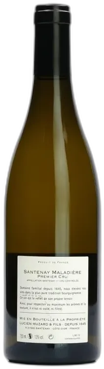 photo du vin Santenay 1er Cru Maladière Blanc Muzard