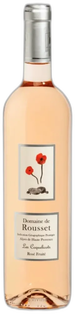 image du vin Alpes-de-Haute-Provence Rosé les Coquelicots Domaine Rousset Bio 2025
