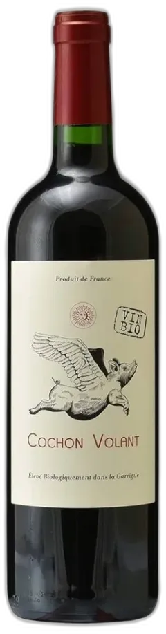 illustration du vin Languedoc Rouge Cochon Volant Château de Caraguilhes Bio