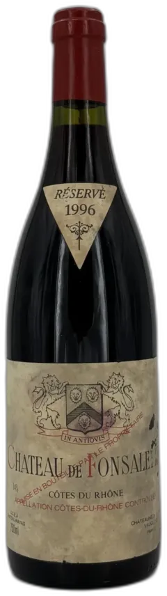 aperçu du vin Château de Fonsalette 1996 Côtes du Rhône