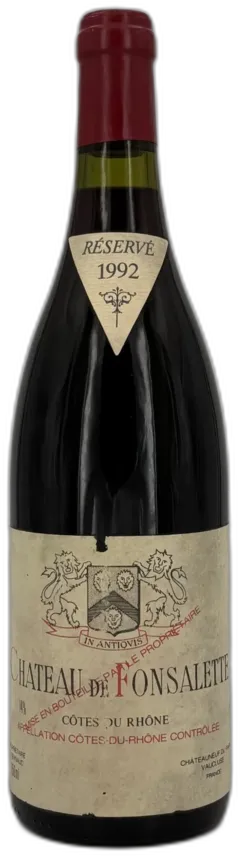 photo du vin Château de Fonsalette 1992 Côtes du Rhône