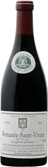 vue du vin Romanée-Saint-Vivant les Quatre Journaux Rouge 2014 Maison Louis Latour