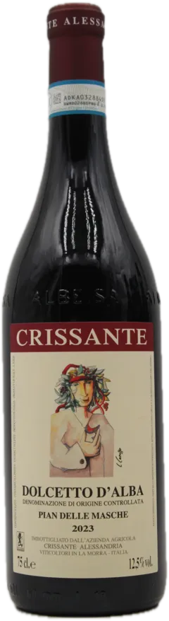 vue du vin Dolcetto d’Alba 2023 Crissante Alessandria