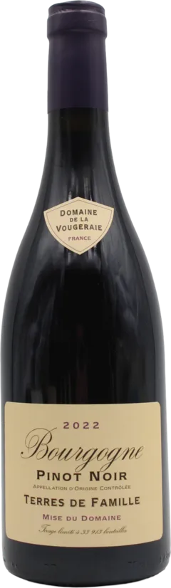 photos du vin Bourgogne Pinot Noir 2022 Domaine de la Vougeraie