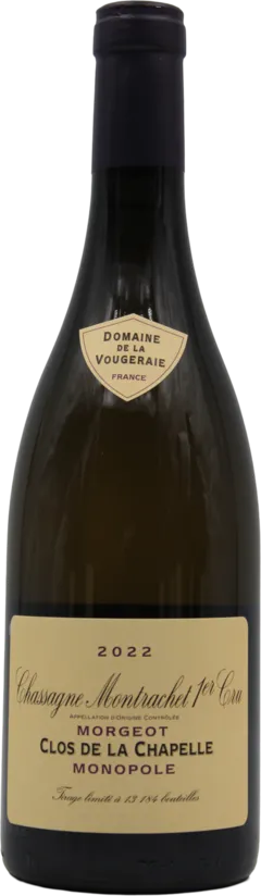 photo du vin Chassagne Montrachet 1er Cru Morgeot Clos de la Chapelle Monopole 2022 Domaine de la Vougeraie