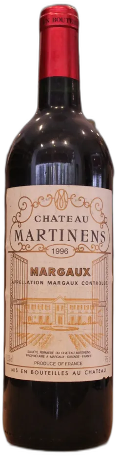 photo du vin Martinens Margaux 2000