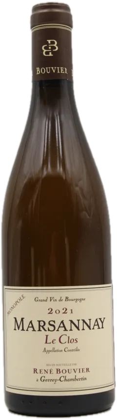 vue du vin le Clos du Roy Blanc 2020 Domaine Réné Bouvier, Marsannay