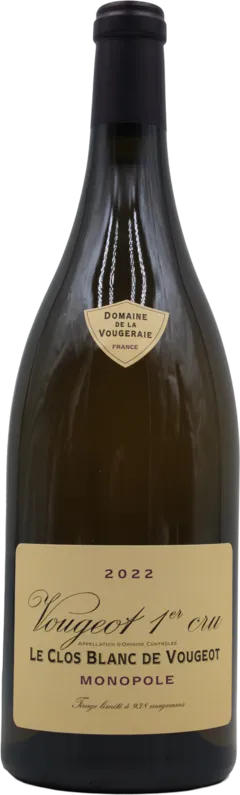 photo du vin Vougeot 1er Cru "le Clos Blanc de Vougeot" Monopole 2022 Domaine de la Vougeraie