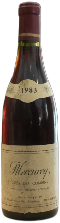 capture du vin Mercurey Clos des Combins 1983 Louis Menand