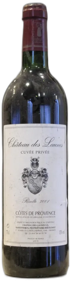capture du vin Cotes de Provence Boisee 2001 Château des Launes