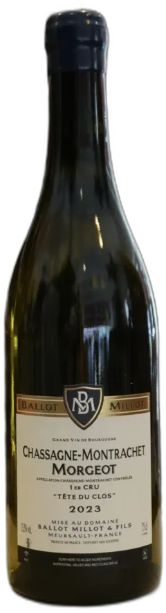 photo du vin Chassagne Montrachet 1er Cru Morgeot "Tête du Clos" 2023 Ballot Millot