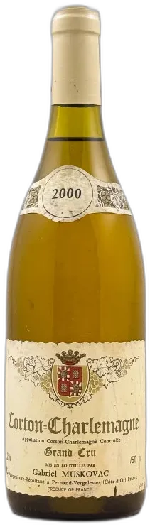 photos du vin Muskovac Corton Charlemagne 2000