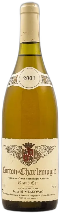 photo du vin Muskovac Corton Charlemagne 2001