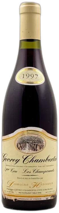 photo du vin Heresztyn Gevrey Chambertin 1er Cru "les Champonnets" 1997