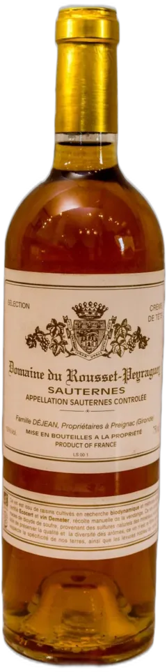photo du vin Domaine Rousset-Peyraguey Crème de Tête