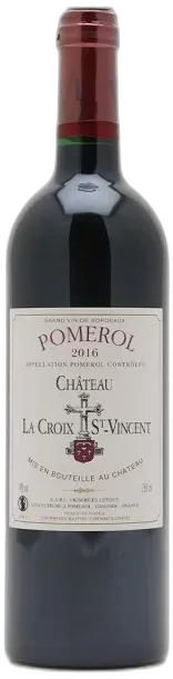 photo du vin ch. la Croix Saint Vincent Pomerol