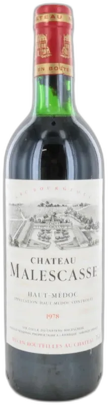 vue du vin Haut-Médoc Aoc le Moulin Rose Château Malescasse 2021