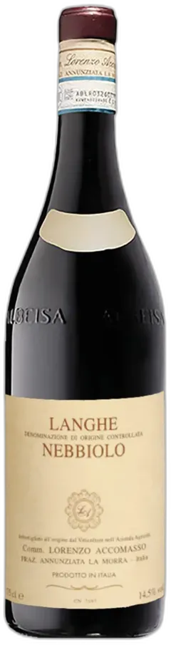 photo du vin Langhe Doc Nebbiolo Accomasso 2021