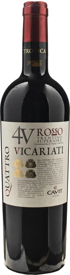 photo du vin Trentino Superiore Doc Rosso Quattro Vicariati Cavit 2021