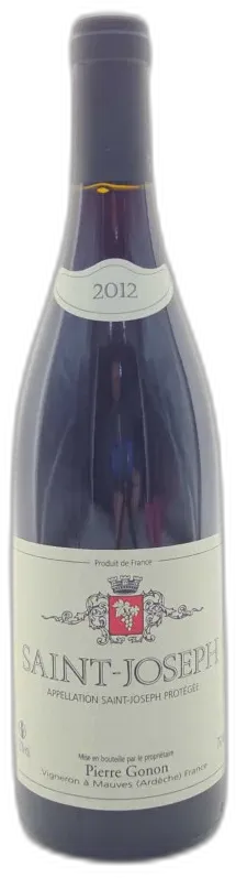 photo du vin Saint-Joseph Domaine Pierre Gonon 2012