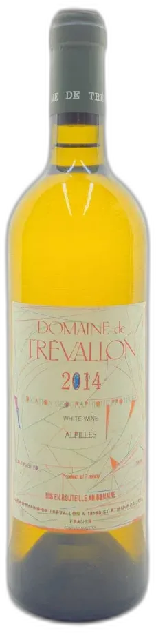 vue du vin Trévallon Blanc Domaine de Trévallon 2014