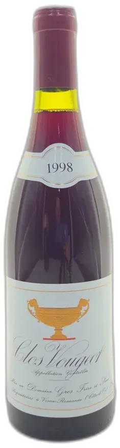 photo du vin Clos de Vougeot Gros Frère & Soeur 1998