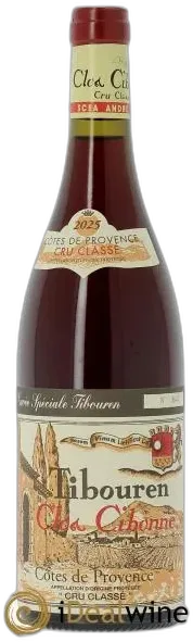 photo du vin Côtes de Provence Cuvée Spéciale Tibouren Clos Cibonne