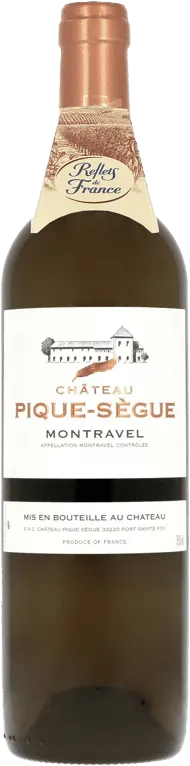 aperçu du vin Château Pique-Sègue "Reflets de France" a O.p Montravel, Vin Blanc