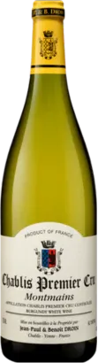 photo du vin Chablis 1er Cru Montmains Domaine Droin 2023