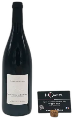 capture du vin Saint Nicolas de Bourgueil la Vinée Domaine Cognard