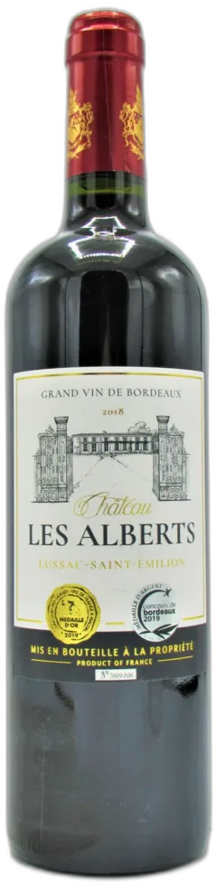 photo du vin Lussac Saint Emilion Château les Alberts