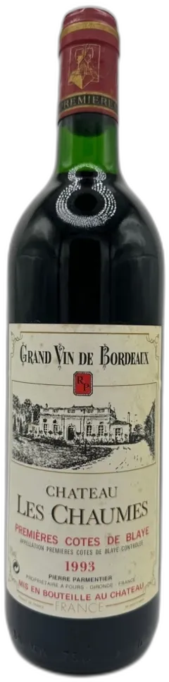 photo du vin Château les Chaumes Premieres Cotes de Blaye Bordeaux France