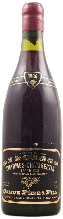 photo Camus Charmes Chambertin 1986