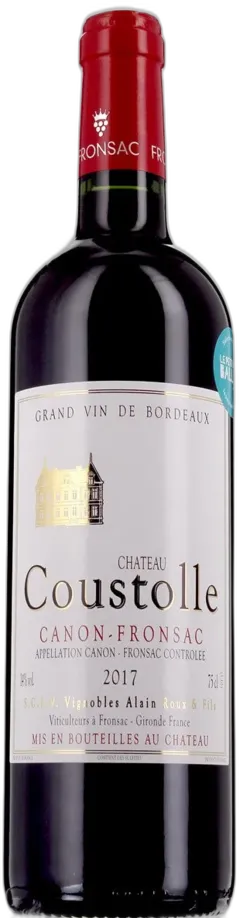 vue du vin Château Coustolle Aop Canon-Fronsac